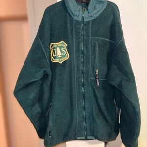 Patagonia Forest Green Jacket US forest service vintage 90s